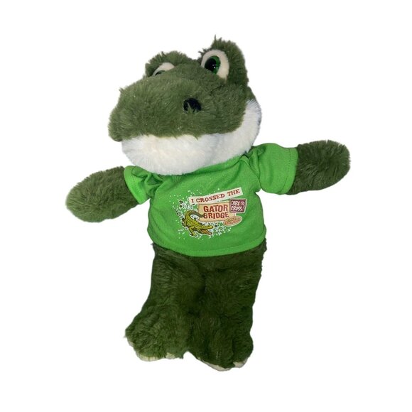 Fiesta I Crossed The Gator Bridge Stuffed Plush Gator Souvenir Toy - Picture 1 of 5